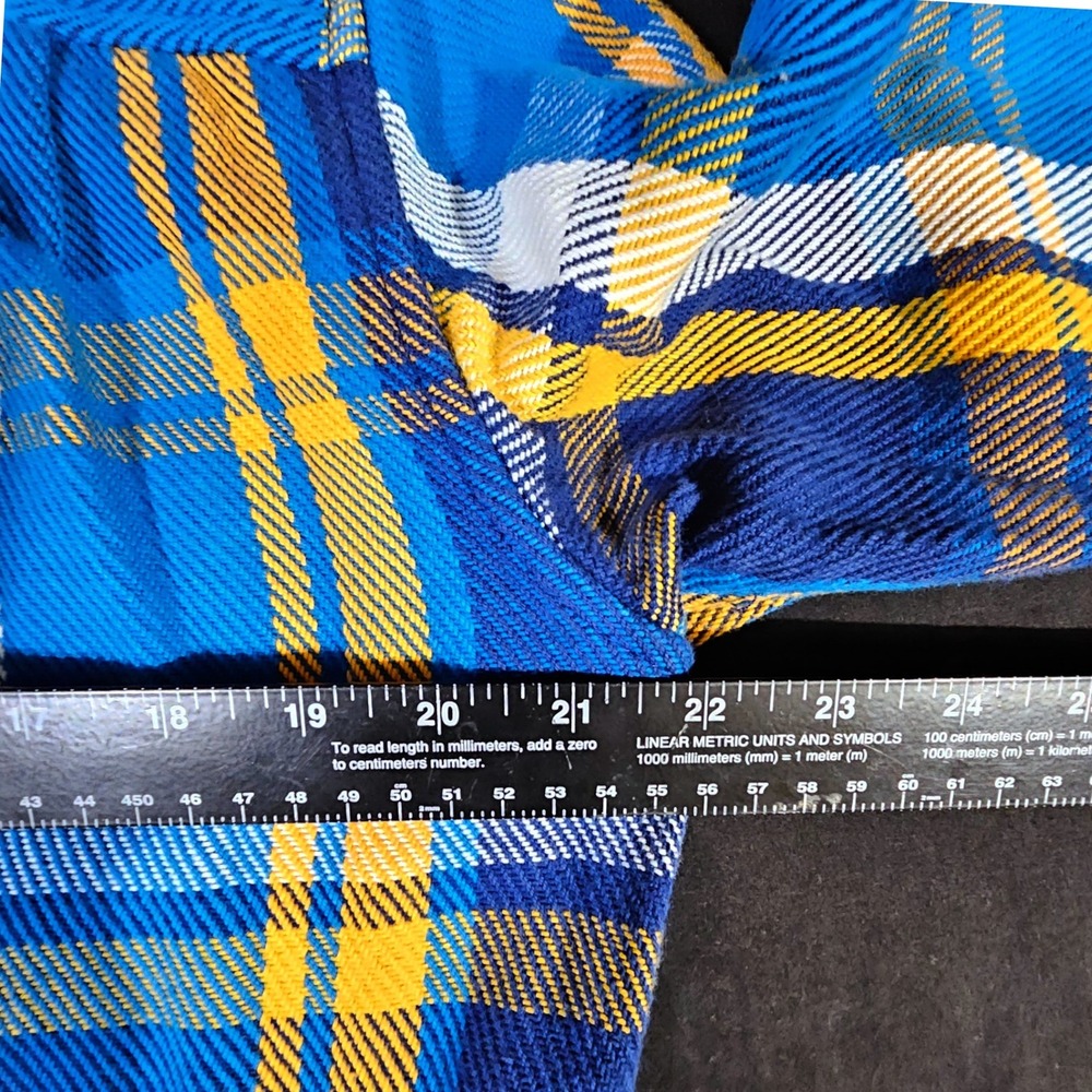 Outerknown Blanket Shirt M Blue Wave Ventana Plaid Organic Cotton Shacket NWOT - Picture 9 of 10